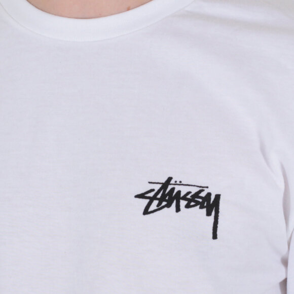 Stussy Flames T-Shirt White - Freshcotton